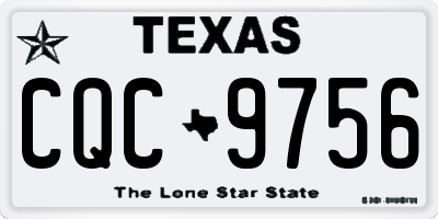 TX license plate CQC9756