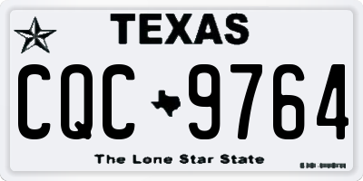 TX license plate CQC9764