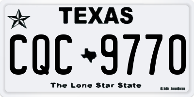 TX license plate CQC9770