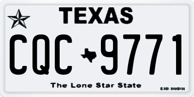 TX license plate CQC9771