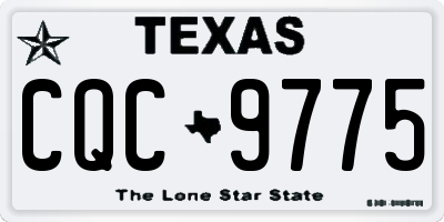 TX license plate CQC9775