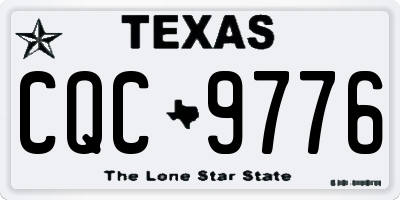 TX license plate CQC9776