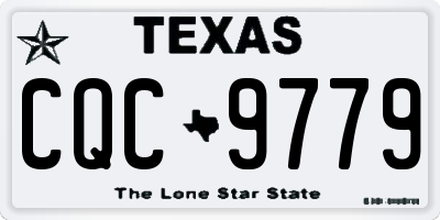 TX license plate CQC9779