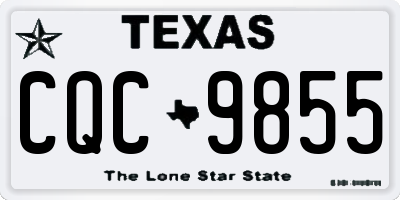 TX license plate CQC9855