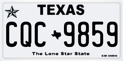 TX license plate CQC9859