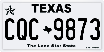 TX license plate CQC9873