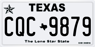 TX license plate CQC9879