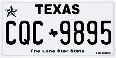 TX license plate CQC9895