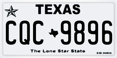 TX license plate CQC9896
