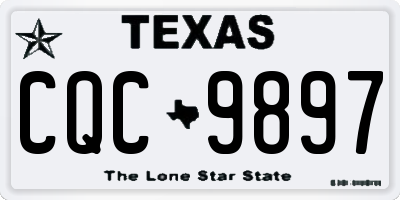 TX license plate CQC9897