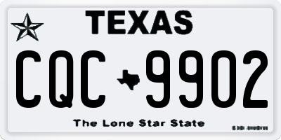 TX license plate CQC9902