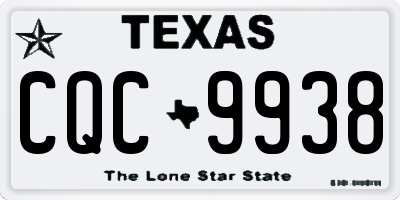TX license plate CQC9938
