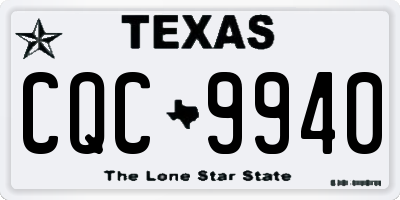 TX license plate CQC9940