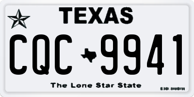 TX license plate CQC9941