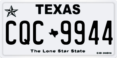 TX license plate CQC9944