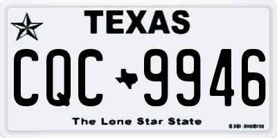 TX license plate CQC9946