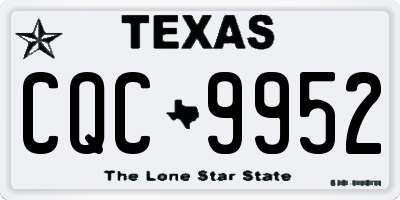 TX license plate CQC9952