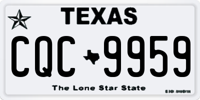 TX license plate CQC9959