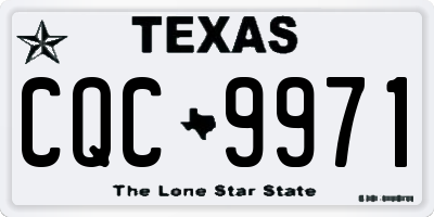 TX license plate CQC9971