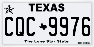 TX license plate CQC9976