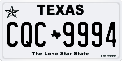 TX license plate CQC9994