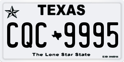 TX license plate CQC9995