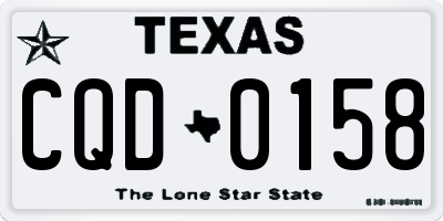 TX license plate CQD0158