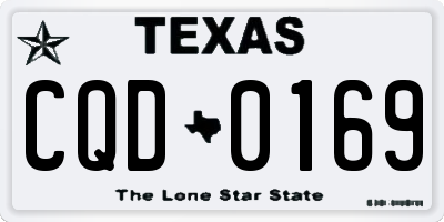 TX license plate CQD0169