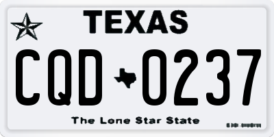 TX license plate CQD0237