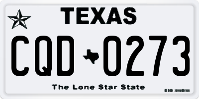 TX license plate CQD0273