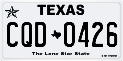 TX license plate CQD0426