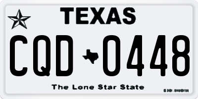 TX license plate CQD0448