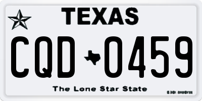 TX license plate CQD0459