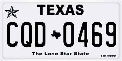 TX license plate CQD0469