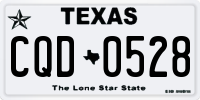TX license plate CQD0528