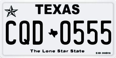TX license plate CQD0555