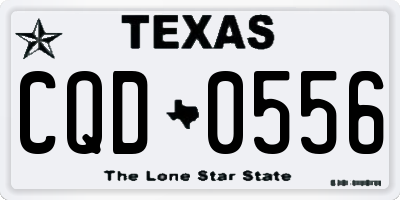 TX license plate CQD0556