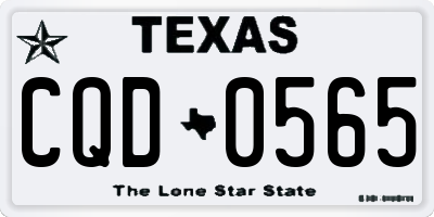 TX license plate CQD0565