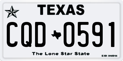 TX license plate CQD0591