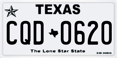 TX license plate CQD0620