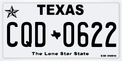 TX license plate CQD0622