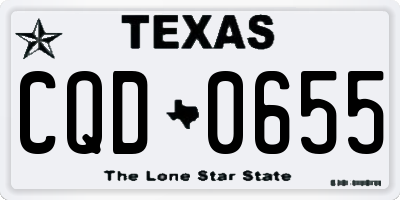 TX license plate CQD0655