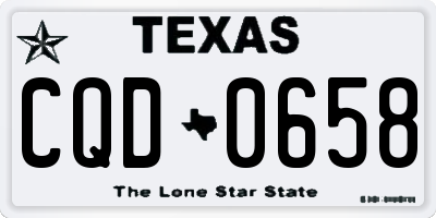 TX license plate CQD0658