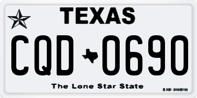 TX license plate CQD0690