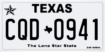 TX license plate CQD0941