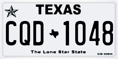 TX license plate CQD1048