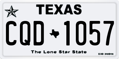 TX license plate CQD1057