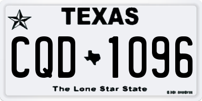 TX license plate CQD1096