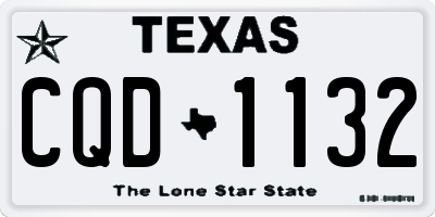 TX license plate CQD1132