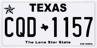 TX license plate CQD1157